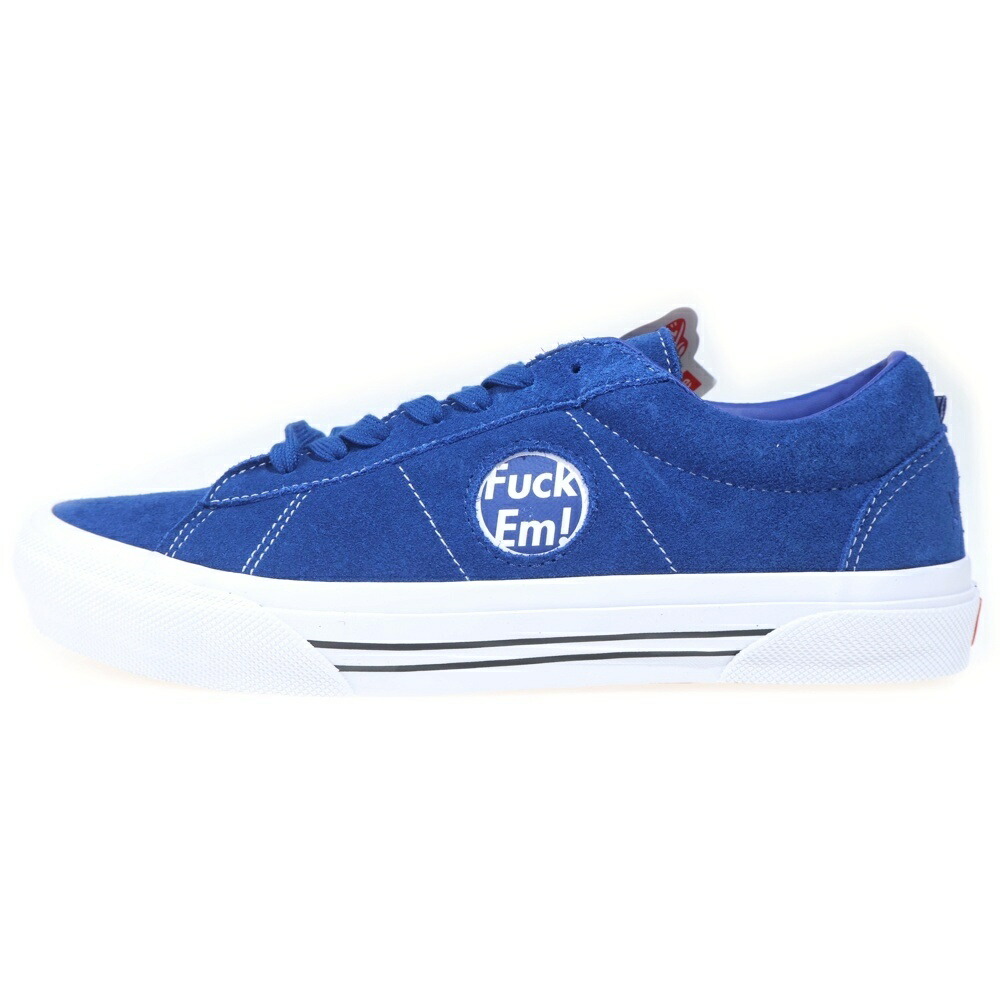 SUPREME(シュプリーム) 大いさ:27.5糎 24SS ×Vans SID Fuck Em バンズ 傍えロゴタイプ スウェード スニーカー 青碧 US9.5/27.5糎 VN000MQ8CJF【新古品/中古】【座標軸S】【色合い青碧】【取りまわしバス発着場BRING霊殿店】