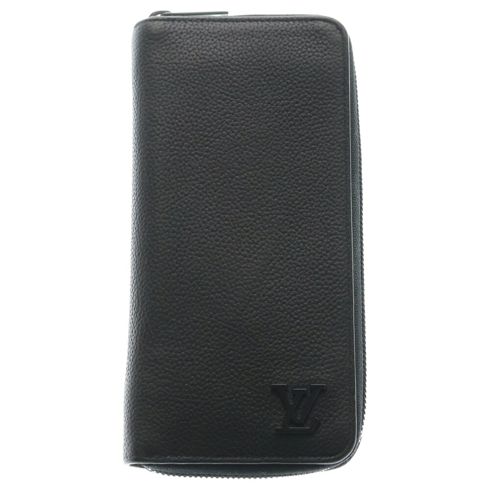LOUIS VUITTON(ルイヴィトン) LV アエログラム ジッピーウォレット ホリゾンタル ラウンドジップ ロングウォレット 長財布 ブラック M80334 RFID【中古】【程度B】【カラーブラック】【取扱店舗BRING京都河原町店】｜ブランド買取・販売　BRING
