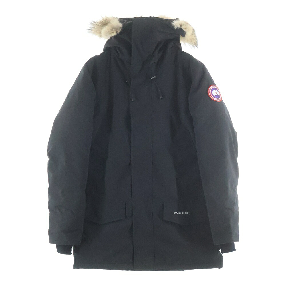 CANADA GOOSE(カナダグース) 大きさ:M LANGFORD PARKA ラングフォードパーカー ファーフーデッド ジップアップダウンジャケット 黒いこと 2062MA【中古】【座標軸B】【色合い黒いこと】【オンライン制限事項商いもの】