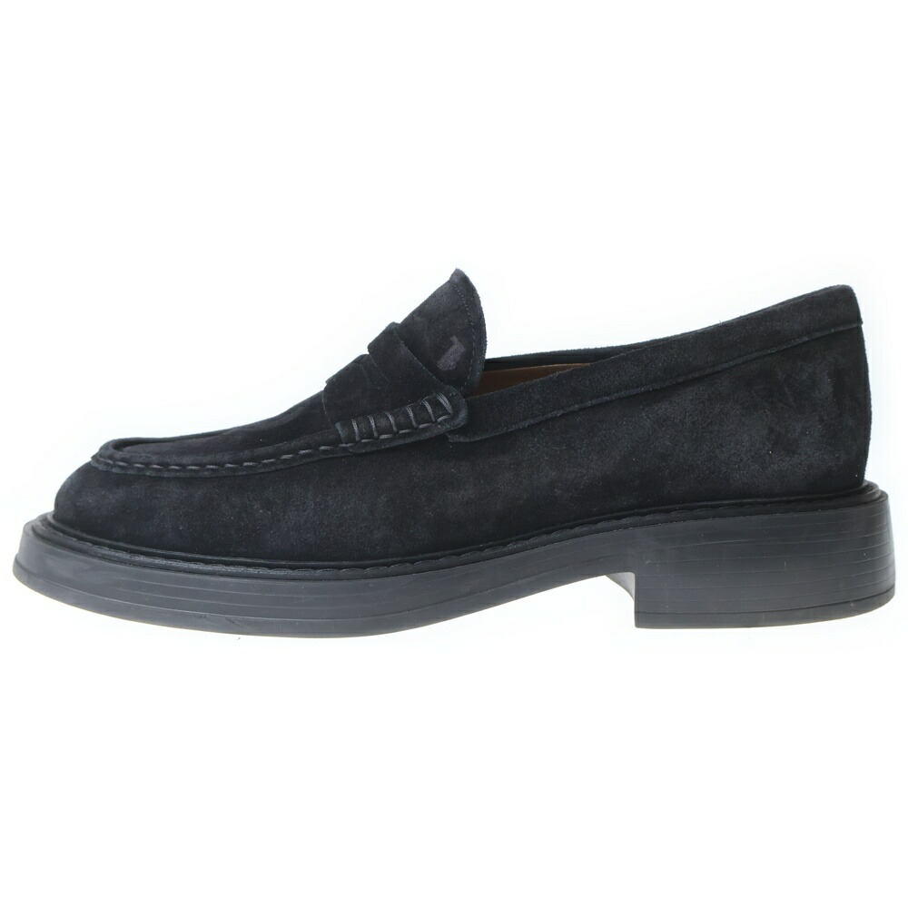 TOD(トッズ) サイズ:7 1/2 for Ron Herman SUEDE LOAFERS ロンハーマン スエード ローファー シューズ ブラック【中古】【程度B】【カラーブラック】【オンライン限定商品】