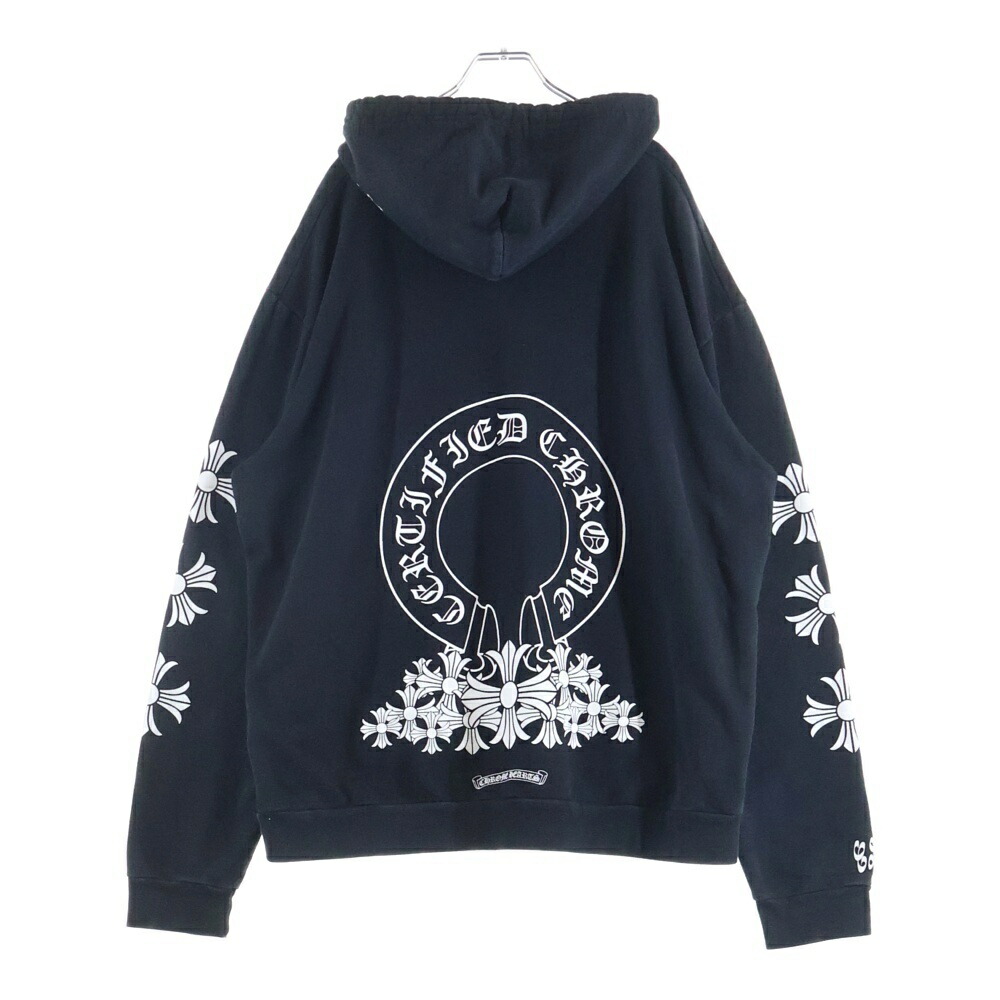 CHROME HEARTS(クロムハーツ) 大きさ:XL ×DRAKE 2021SS Certified Lover Boy Hoodie ×ドレイク サーティファイドラバーボーイフーディ ティーシャツパーカー ロゴタイプ刷り上げる 黒いこと【中古】【度合いB】【色つや黒いこと】【取りまわしバス発着場原宿】