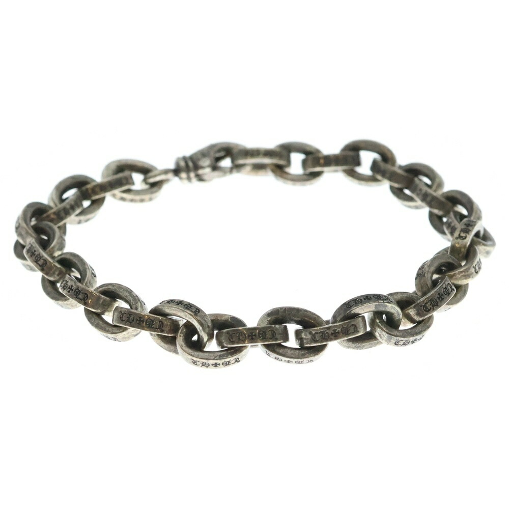 CHROME HEARTS(クロムハーツ) LARGE PAPER CHN ラージペーパーチェーン 腕輪 しろがね色 BCA170【中古】【度合いB】【色つやしろがね色】【取りまわしバス発着場原宿】