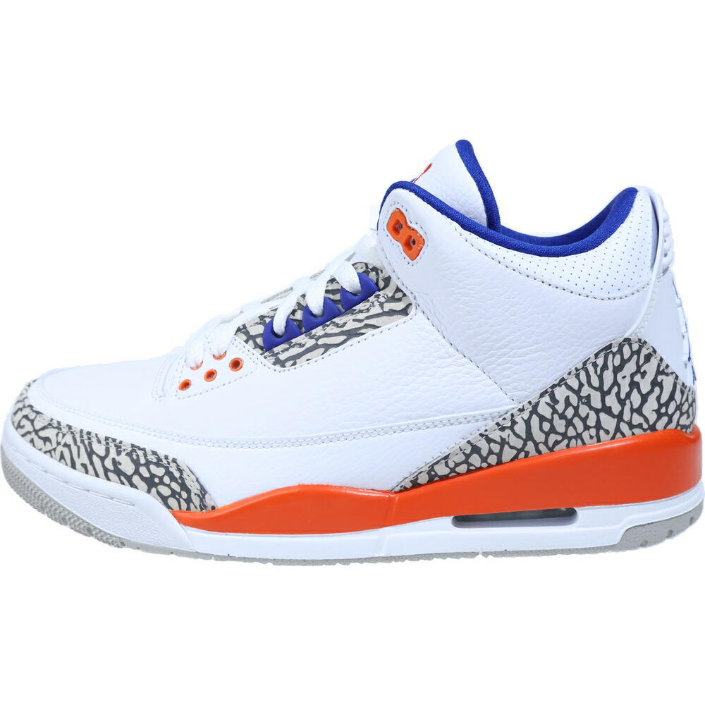 NIKE(ナイキ) 大きさ:28.0珊 AIR JORDAN3 RETRO KINCKS エアジョーダン3 レトロ ニックス ミッドカットスニーカー 白いこと US10/28珊 136064-148【新古品/中古】【度合いS】【色つや白いこと】【取りまわしバス発着場BRING THRIFT CLOSET 幕張店】