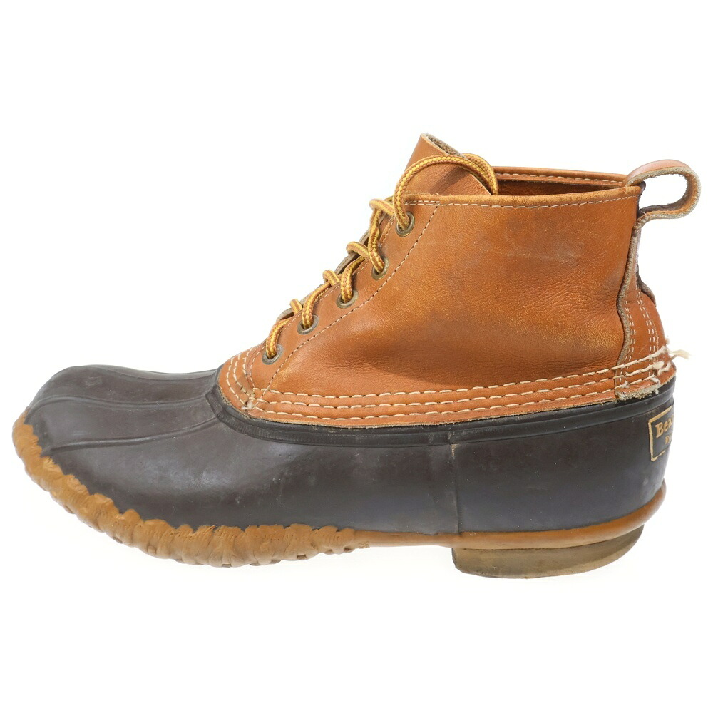 L.L.Bean(エルエルビーン) 80-90S VINTAGE BEAN BOOTS ヴィンテージ なめし革 ビーンブーツ 赤銅色【中古】【座標軸B】【色合い赤銅色】【オンライン制限事項商いもの】 その他-メンズ靴