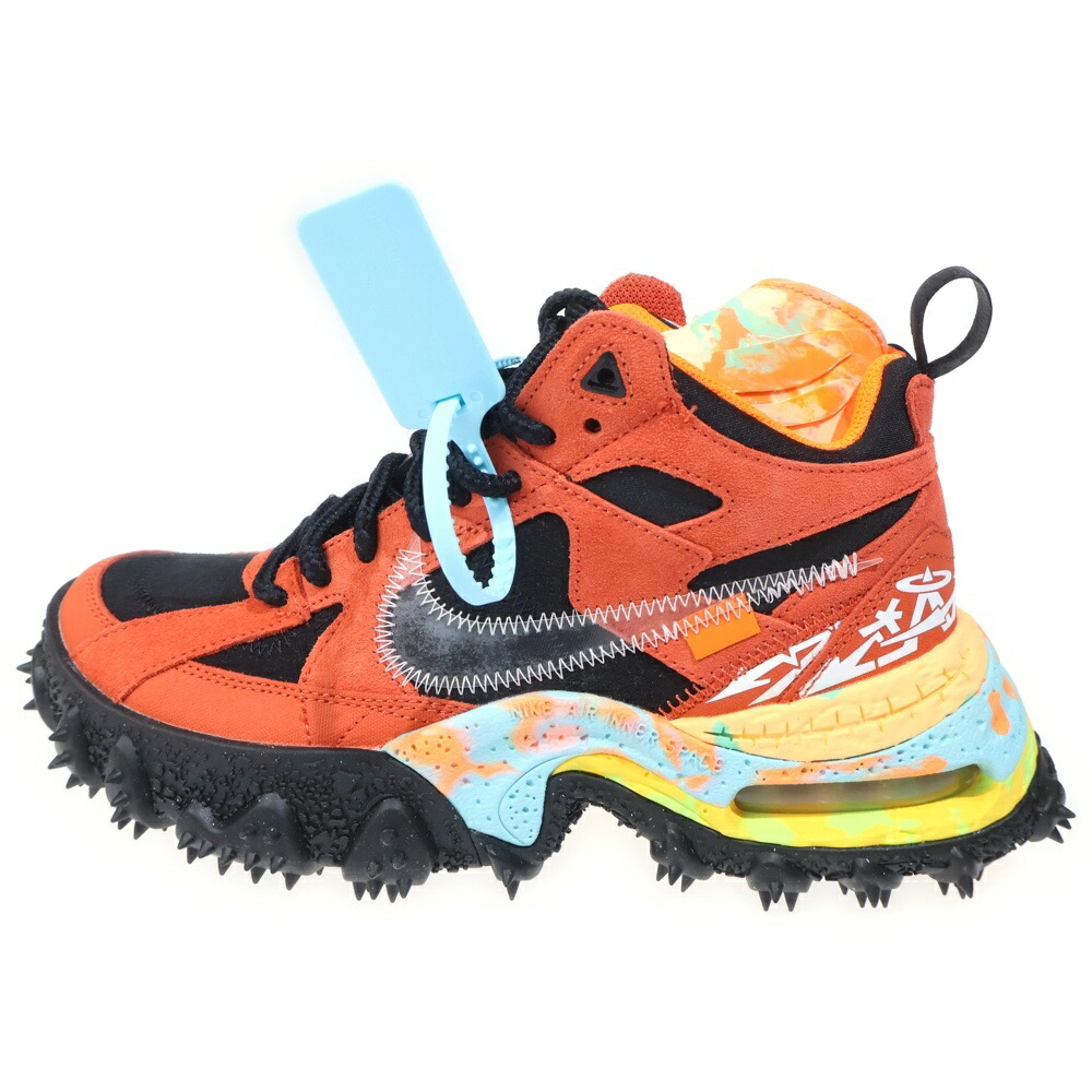 NIKE(ナイキ) 大きさ:25.0糎 ×Off-White AIR TERRA FORMA 象牙色 大気圏 テラフォーマ ハイカットスニーカー オレンジ色 US7/25糎 DQ1615-800【新古品/中古】【座標軸S】【色合いオレンジ色】【オンライン制限事項商いもの】