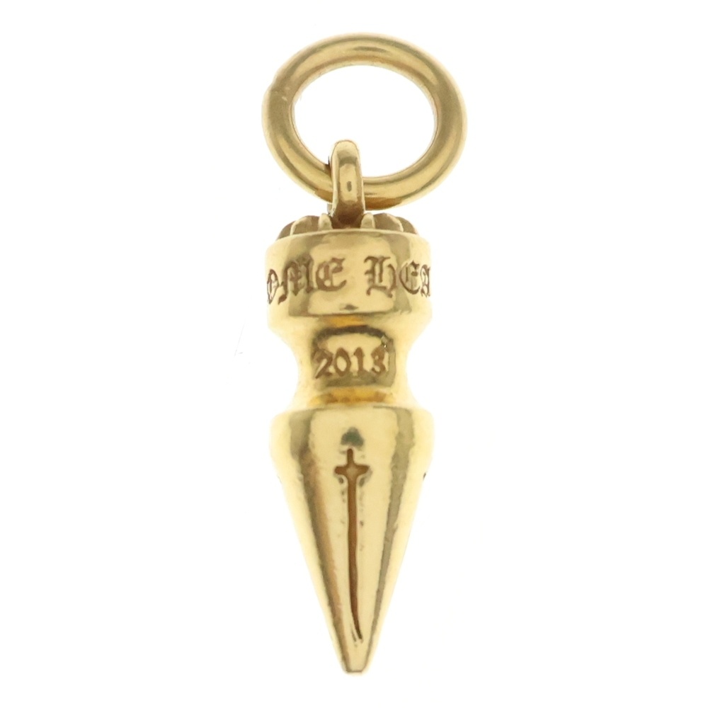 CHROME HEARTS(クロムハーツ) 22K SPIKE CHARM スパイク 惹きつける 首飾りいの一番 ゴールド【中古】【座標軸B】【色合いゴールド】【取りまわしバス発着場OneStyle原宿店】