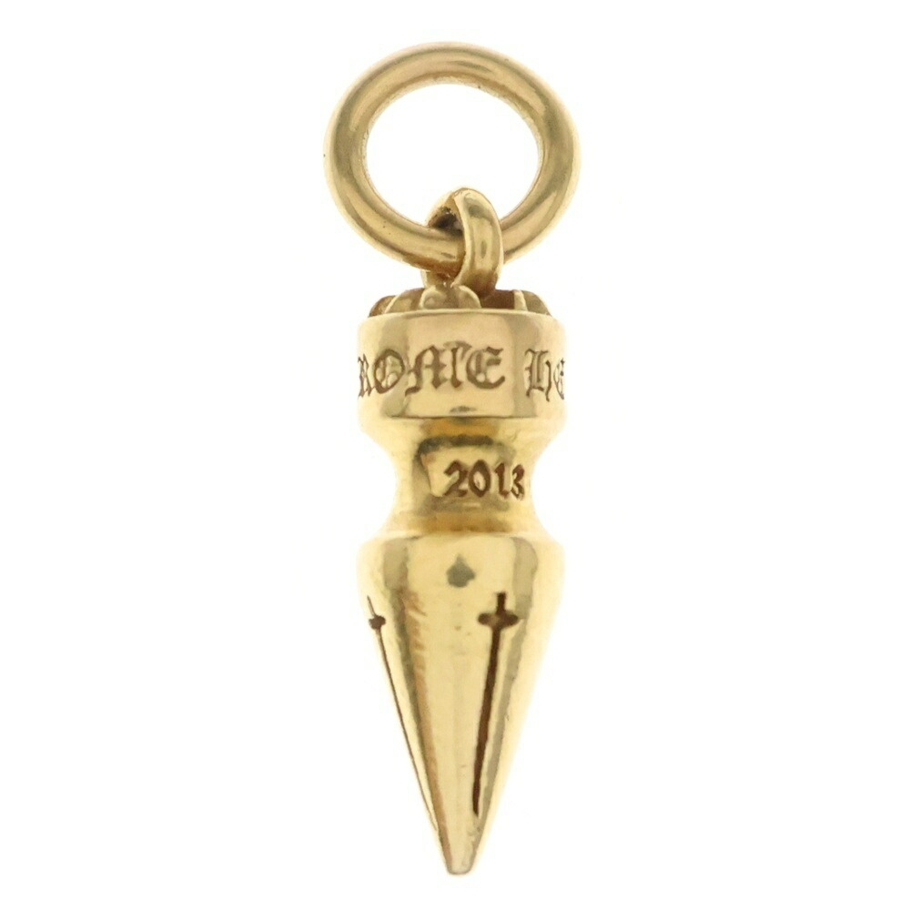 CHROME HEARTS(クロムハーツ) 22K SPIKE CHARM スパイク 惹きつける 首飾りいの一番 ゴールド【中古】【座標軸B】【色合いゴールド】【取りまわしバス発着場OneStyle原宿店】