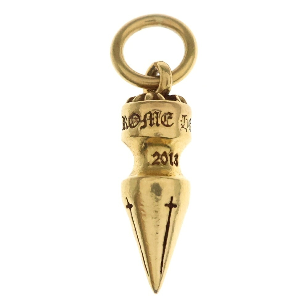 CHROME HEARTS(クロムハーツ) 22K SPIKE CHARM スパイク 惹きつける 首飾りいの一番 ゴールド【中古】【座標軸B】【色合いゴールド】【取りまわしバス発着場OneStyle原宿店】