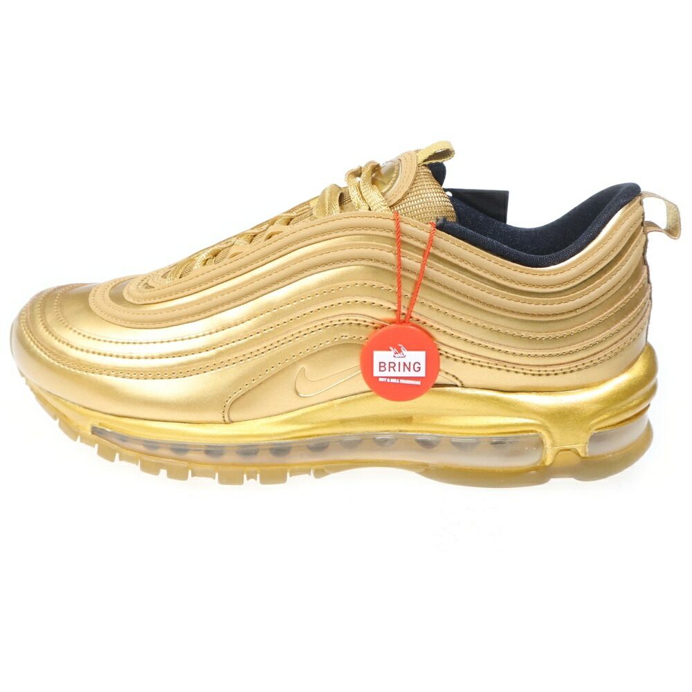 NIKE(ナイキ) 大きさ:26.5珊 AIR MAX 97 QS GOLD MEDAL CT4556-700 エア湖マックス97 QS ゴールドシュロの葉 ローカットスニーカー US8.5/26.5珊 ゴールド【新古品/中古】【度合いS】【色つやゴールド】【取りまわしバス発着場BRING KICKS】