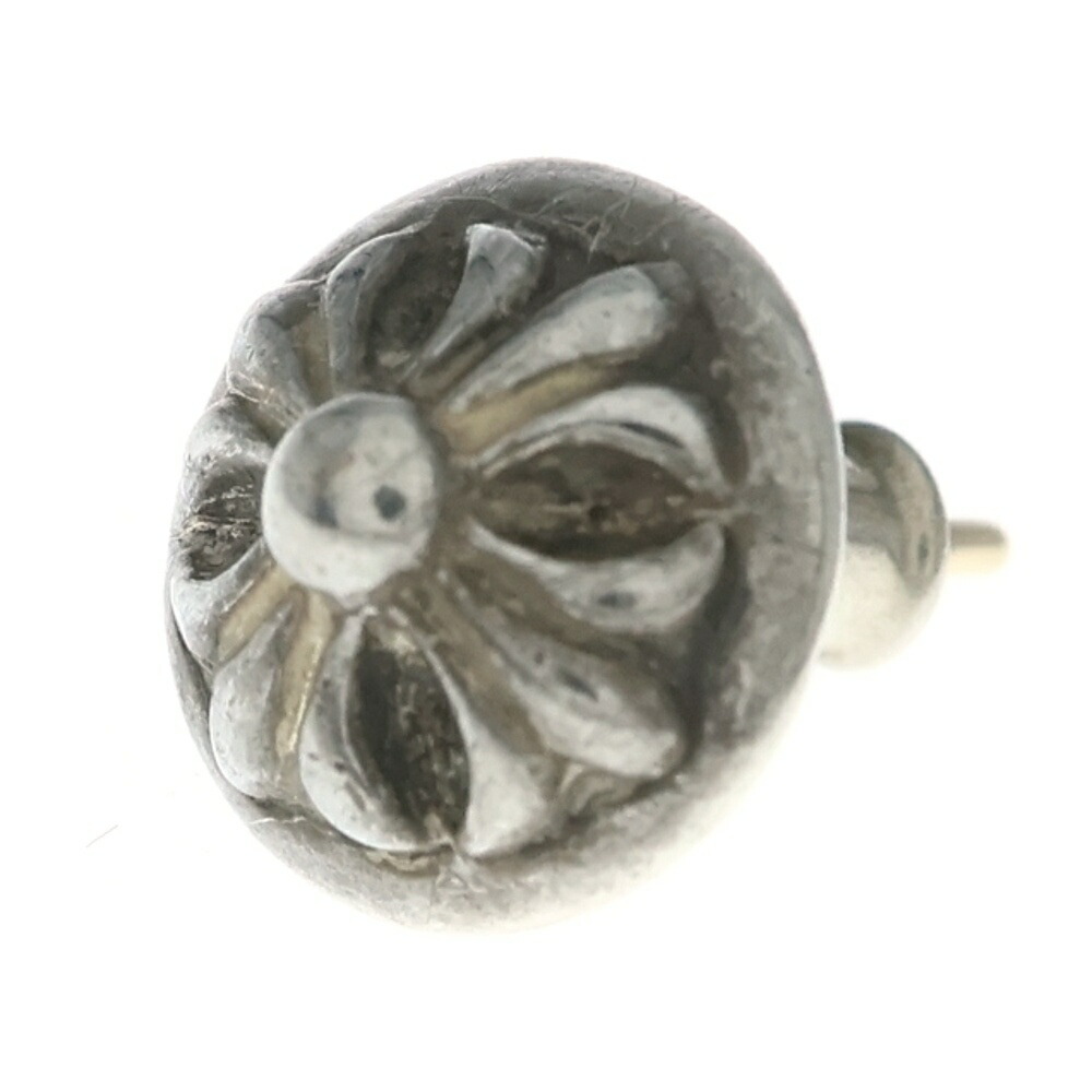 CHROME HEARTS(クロムハーツ) STUD CRSBLL クロスボールスタッドピアス シルバー BCA110【中古】【程度B】【カラーシルバー】【取扱店舗OneStyle原宿店】|ブランド買取・販売 BRING