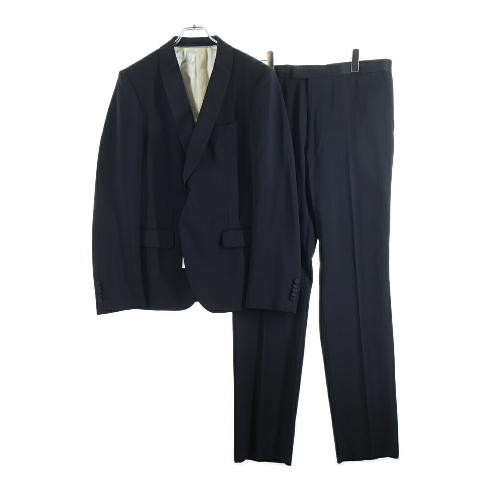 GUCCI(グッチ) 大きさ:54R Wool Set Up Suit モヘヤ混 ウールセットアップスーツ テーラードジャケット スラックスズボン下 黒いこと 606237 Z6903【新古品/中古】【度合いS】【色つや黒いこと】【取りまわしバス発着場BRING梅田茶屋町店】