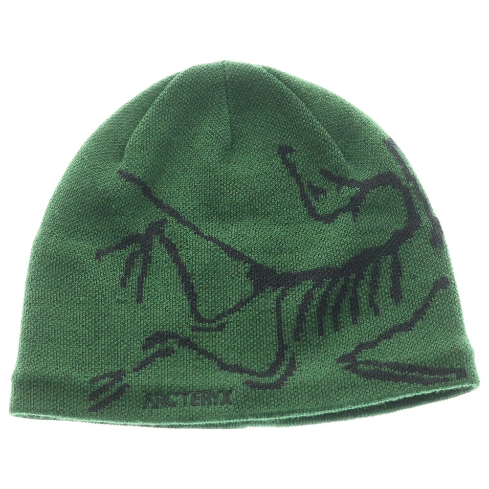 ARC\u0027TERYX(アークテリクス) Bird Head Toque バードヘッドトゥーク ロゴタイプ刺しゅう ビーニー 編み物帽 緑であること X000006756【中古】【座標軸B】【色合い緑であること】【取りまわしバス発着場BRING梅田茶屋町店】