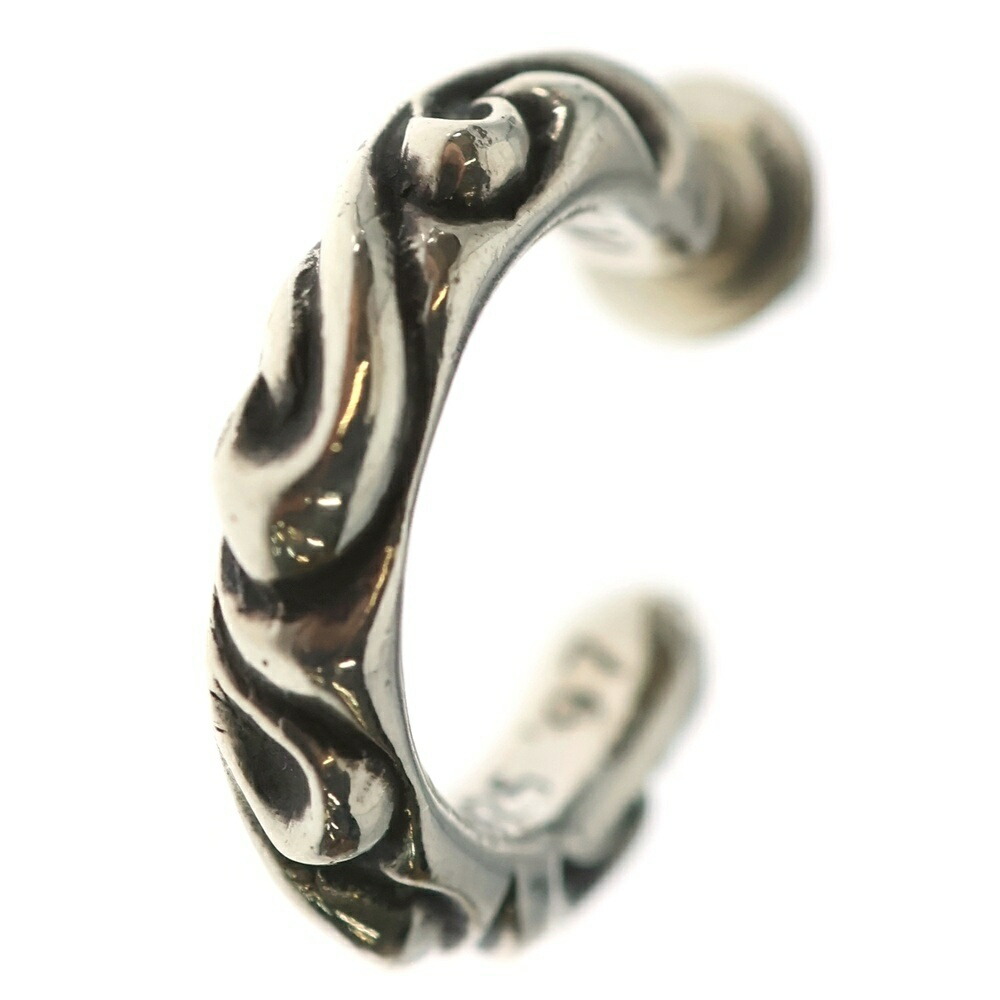 CHROME HEARTS(クロムハーツ) TNY HOOP SCRL タイニースクロールフープ しろがね色ピアス しろがね色【中古】【度合いA】【色つやしろがね色】【取りまわしバス発着場BRING心斎橋店】