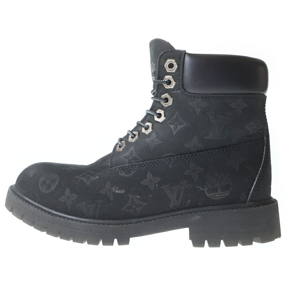 LOUIS VUITTON(ルイヴィトン) 大きさ:7 × Timberland ティンバーランド アンクルブーツ 黒いこと ヌバック 1AD73B【中古】【度合いB】【色つや黒いこと】【取りまわしバス発着場BRING THRIFT CLOSET 幕張店】