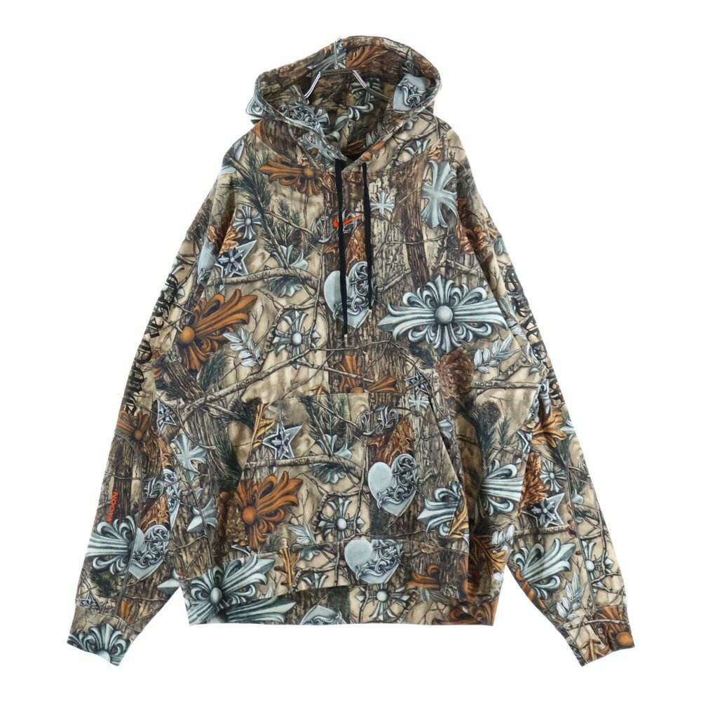 CHROME HEARTS(クロムハーツ) 大きさ:XL ×NIKE ×NOCTA DRAKE HOODIE ナイキ ノクタ ドレイク バックホースシュープリント プルオーバースウェットパーカー【新古品/中古】【度合いS】【色つや赤銅色】【取りまわしバス発着場原宿】