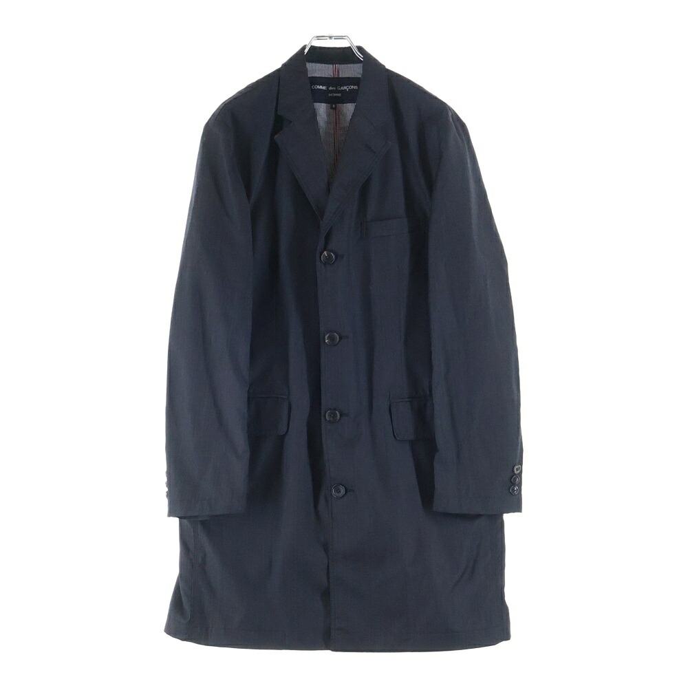 COMME des GARCONS HOMME(コムデギャルソンオム) 大きさ:S 19SS AD2018 裏地ギンガム読み合わせる 羊毛4Bテーラードコート 薄墨色 HC-C001【中古】【座標軸B】【色合い薄墨色】【オンライン制限事項商いもの】