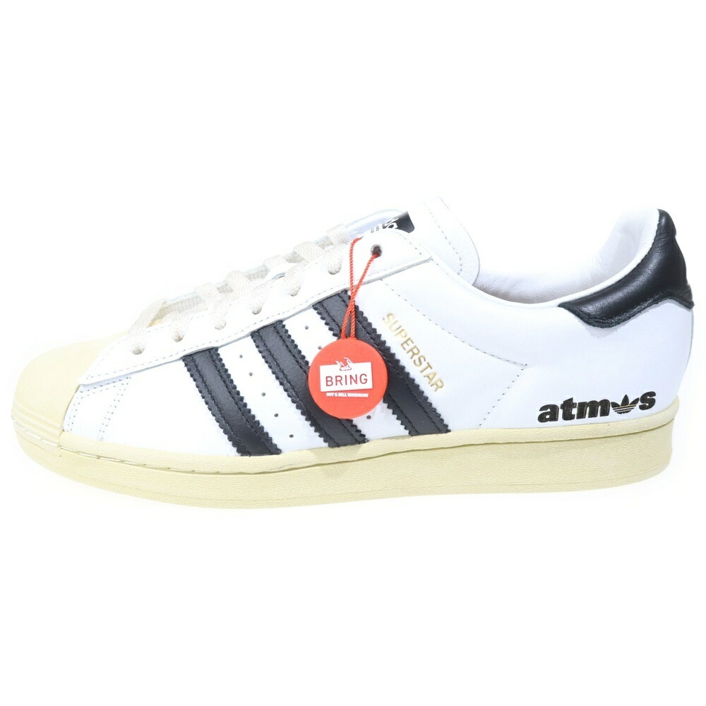 adidas(アディダス) 大いさ:27.5糎 ×atmos Superstar Laser アトモス レーザ はやりっ子 ローカットスニーカー 黒いこと/白いこと US9.5/27.5糎 FV2831【新古品/中古】【座標軸S】【色合い黒いこと】【取りまわしバス発着場BRING KICKS】