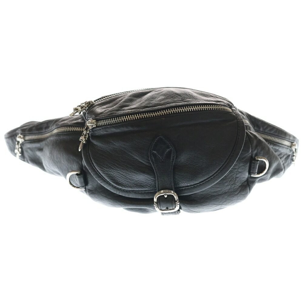 CHROME HEARTS(クロムハーツ) #1 SNAT PACK スナットパック ダガージップ ガンスリンガーベルト レザーウエストバッグ 黒いこと BCA378【中古】【度合いB】【色つや黒いこと】【取りまわしバス発着場OneStyle新宿店】