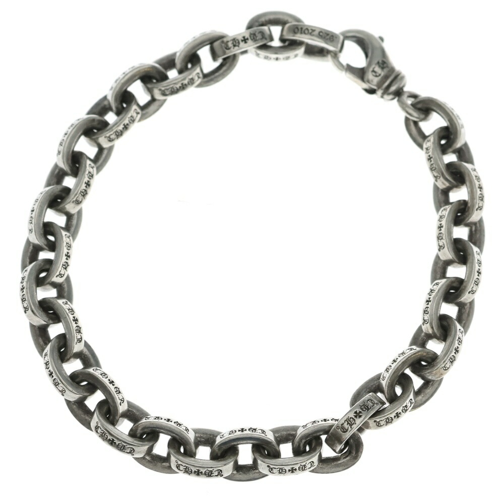 CHROME HEARTS(クロムハーツ) LARGE PAPER CHN ラージペーパーチェーン 腕輪 しろがね色 BCA170【中古】【度合いB】【色つやしろがね色】【取りまわしバス発着場BRING札幌店】
