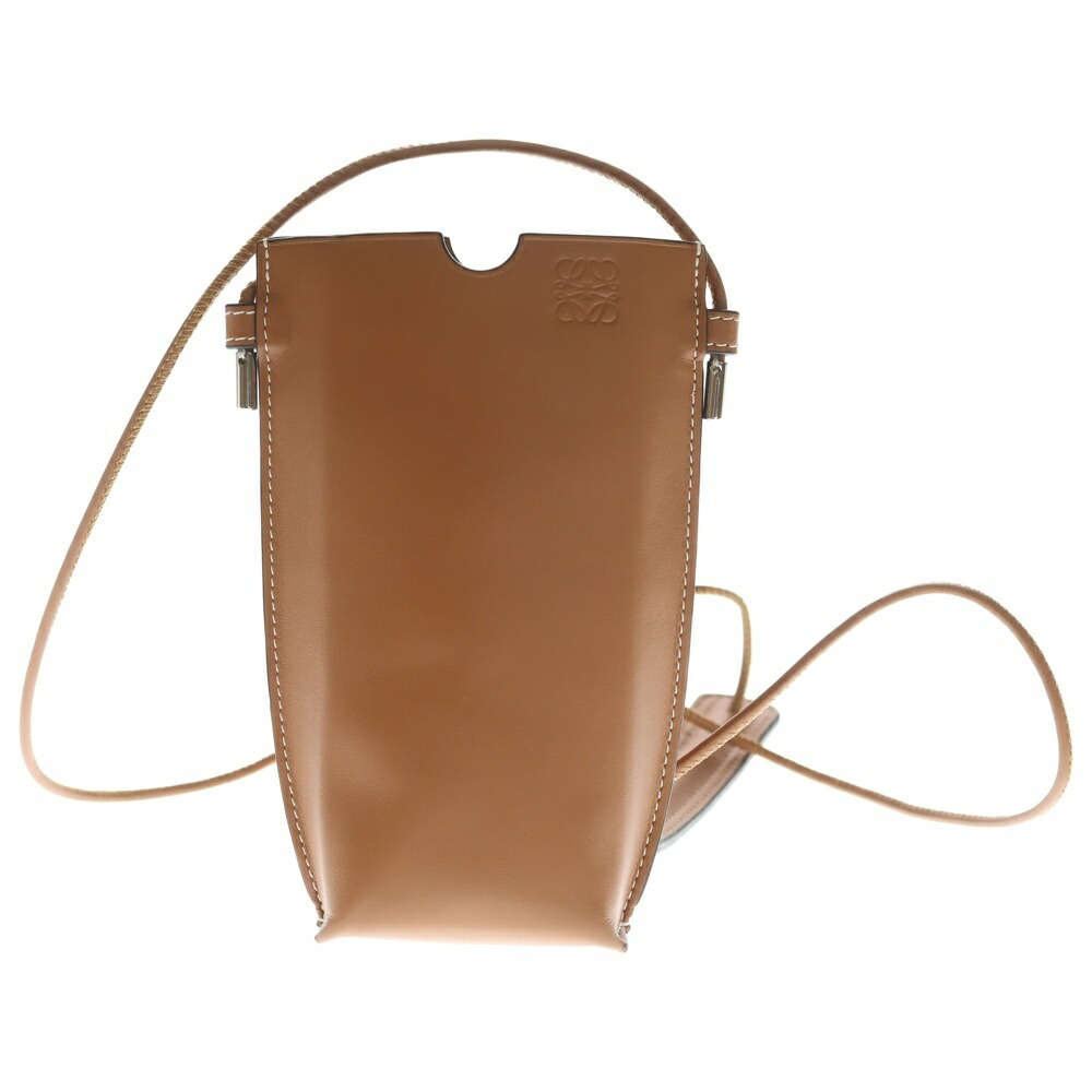 LOEWE(ロエベ) アナグラムデザイン 論理ゲート衣嚢 なめし革 ショルダーバッグ 赤銅色 C650Z42X34【新古品/中古】【座標軸S】【色つや赤銅色】【取りまわしバス発着場BRING札幌店】