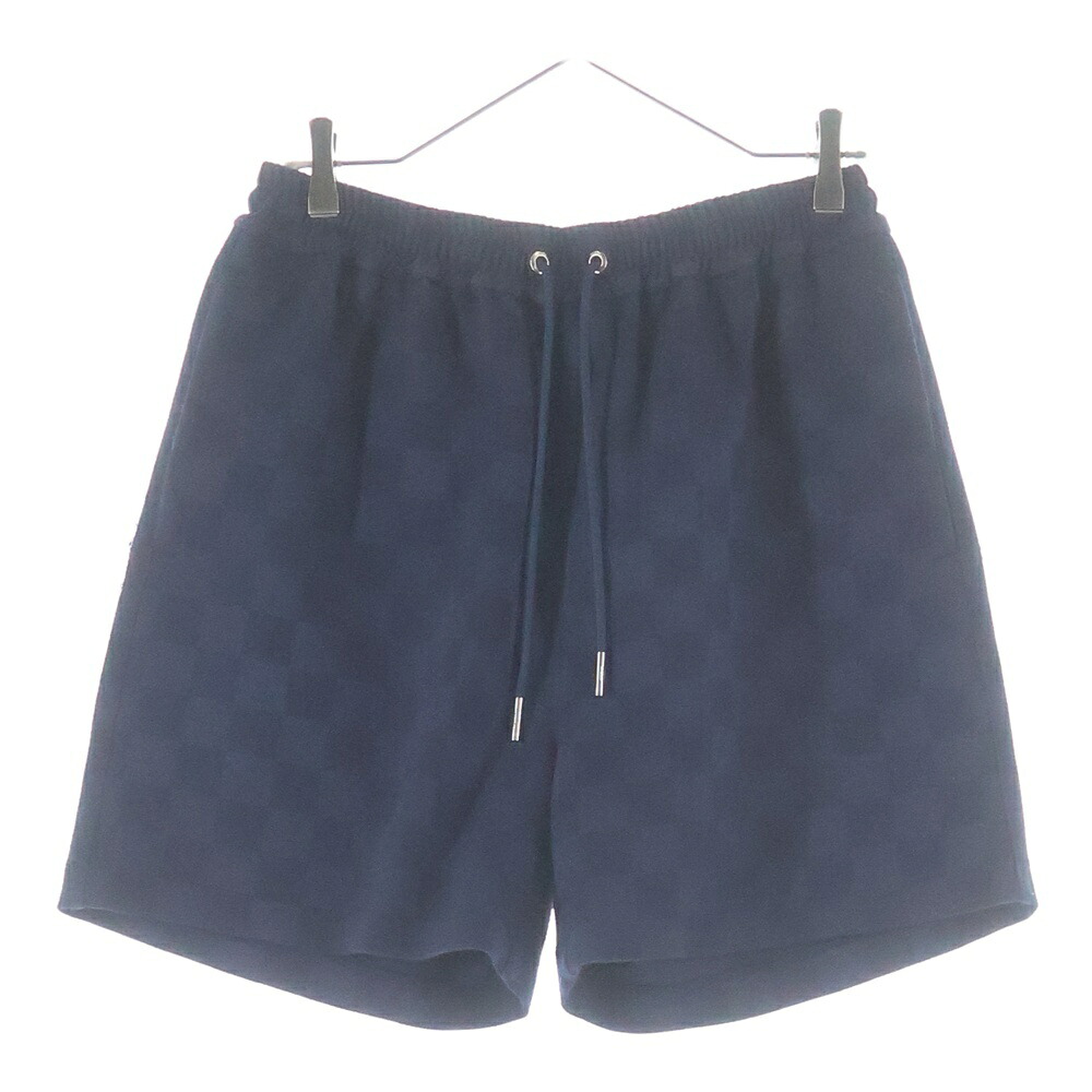 KITH(キス) サイズ:M 24SS Double Knit Fairfax Short ニットチェッカーショーツ ハーフパンツ ネイビー【中古】【程度B】【カラーネイビー】【取扱店舗原宿】|ブランド買取・販売 BRING