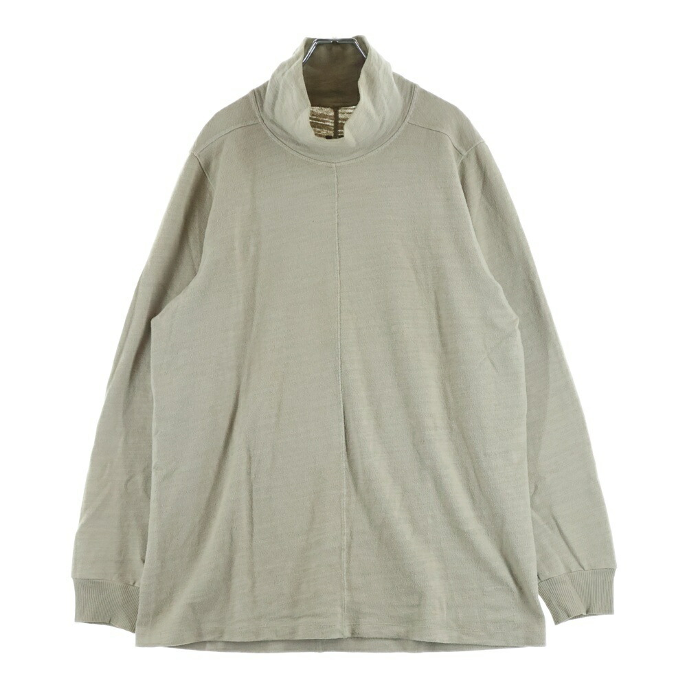DRKSHDW(ダークシャドウ) サイズ:S 18AW タートルネックコットン長袖Tシャツ カットソー ベージュ DU18F7266-BG【中古】【程度B】【カラーベージュ】【取扱店舗新宿】
