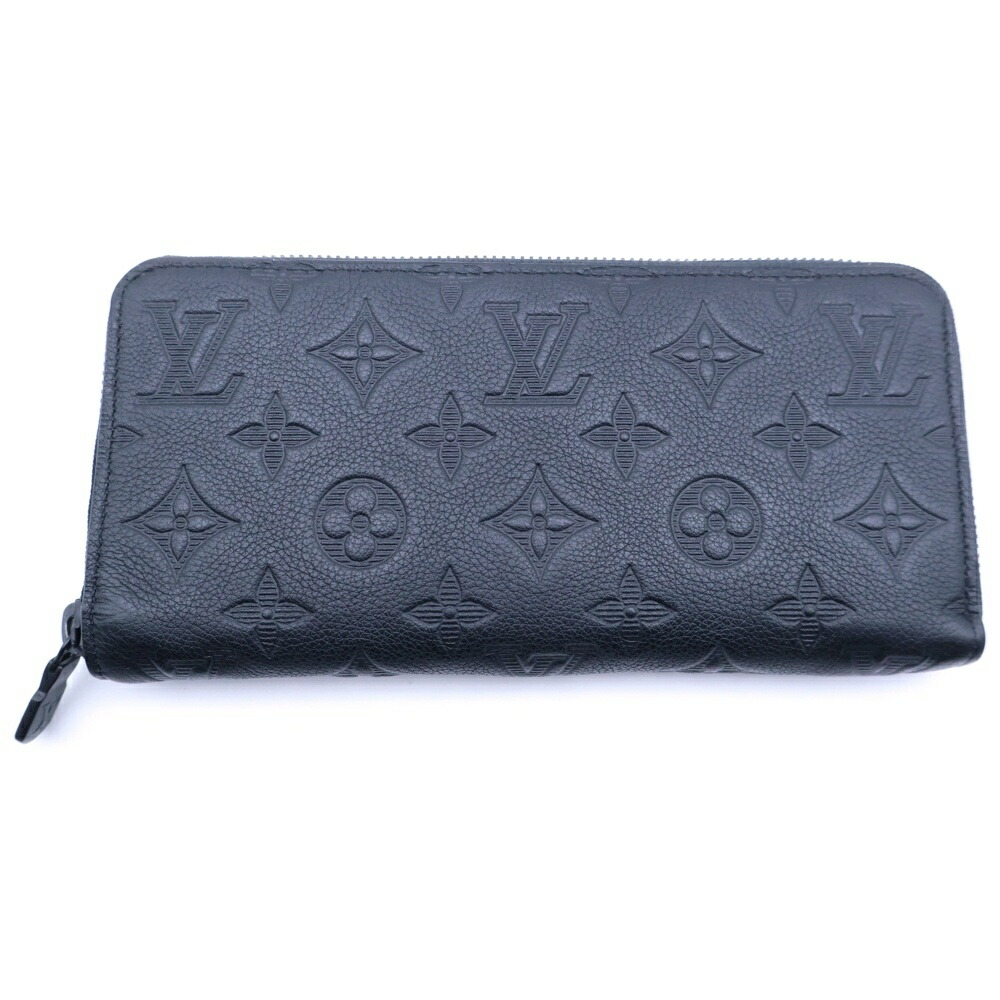 LOUIS VUITTON(ルイヴィトン) アンプドレザー ジッピーウォレット ホリゾンタル 黒いこと M14847【中古】【座標軸B】【色つや黒いこと】【取りまわしバス発着場BRING心斎橋店】