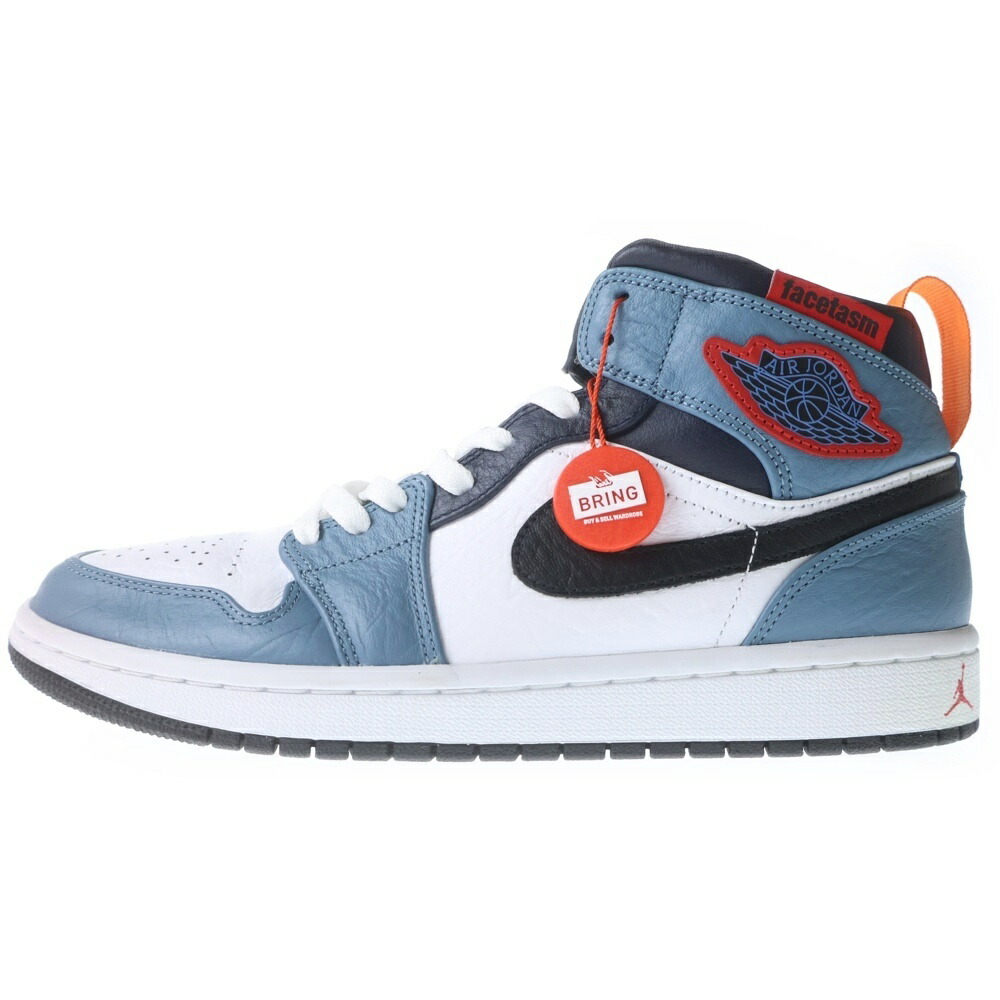 NIKE(ナイキ) 大きさ:27.5珊 ×FACETASM Air Jordan 1 Mid ファセッタズム エアジョーダン1 ミッドカットスニーカー 米国海軍 US9.5/27.5珊 CU2802-100【中古】【度合いA】【色つや青碧】【取りまわしバス発着場BRING KICKS】