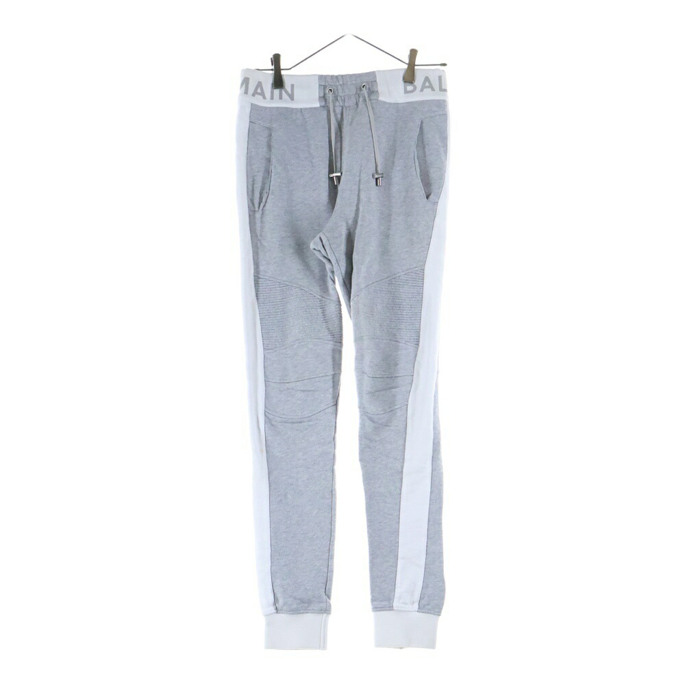 BALMAIN(バルマン) 大きさ:XS ■ジョグジョガーパンツ 薄墨色 綿織物 #XS 57861268【中古】【座標軸B】【色つや薄墨色】【オンライン押さえる商いもの】