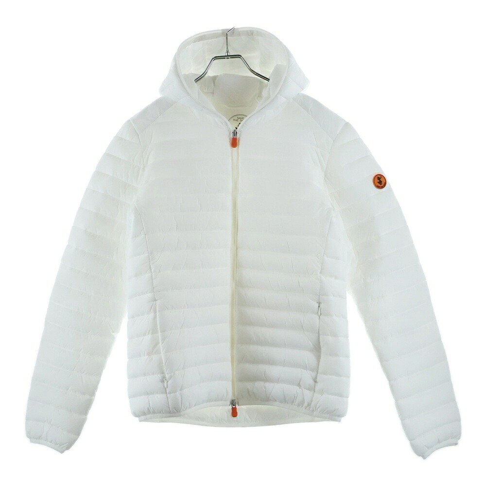 SAVE THE DUCK(セーブダック) 大いさ:S 中綿上衣 エコ落ち込む フーディー 白いこと D30650M【中古】【座標軸B】【色合い白いこと】【オンライン制限事項商いもの】