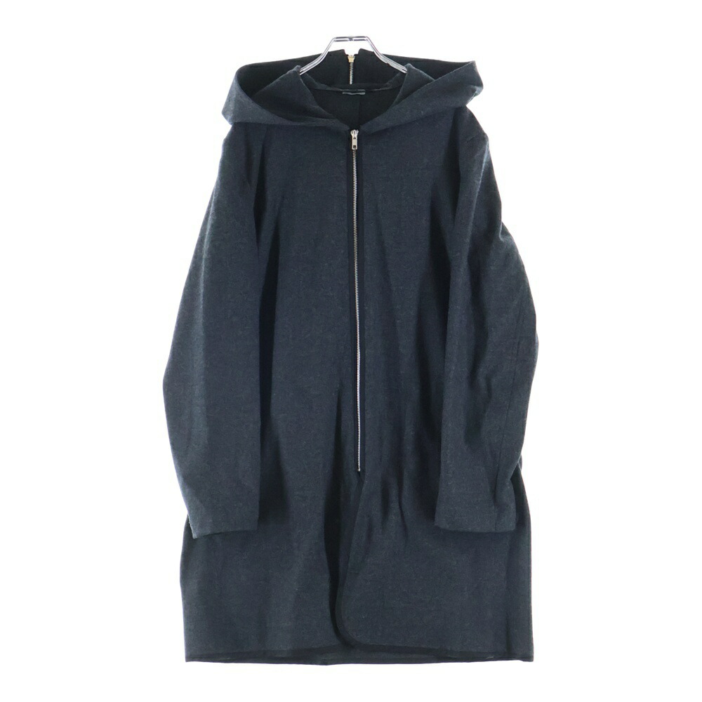 COMME des GARCONS HOMME DEUX(コムデギャルソン オムドゥ) 大きさ:M 22AW AD2022 ジップアップウールフーデッドコート 薄墨色 DJ-C001【中古】【座標軸B】【色合い薄墨色】【オンライン制限事項商いもの】