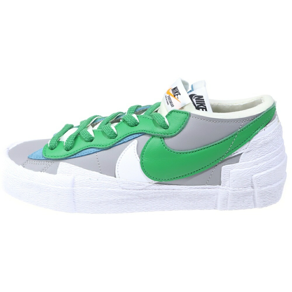 NIKE(ナイキ) 大きさ:27.0糎 ×SACAI Blazer Low Classic Green サカイ ブレーザー 置き目 古典派音楽緑であること ローカットスニーカー 緑であること DD1877-001 US9/27糎【新古品/中古】【座標軸S】【色つや緑であること】【オンライン押さえる商いもの】