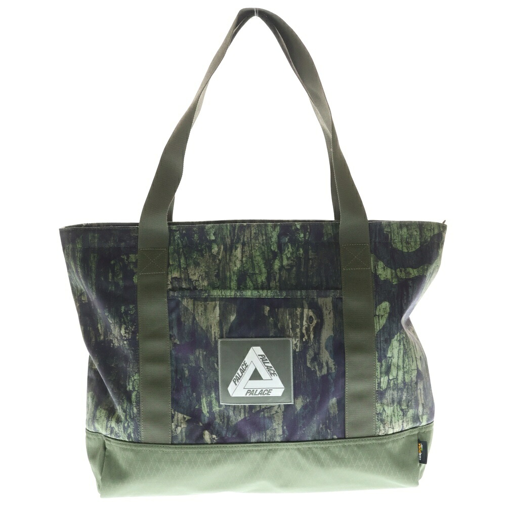 Palace Skateboards(パレススケートボーズ) 24SS CORDURA TRI-SHOULDER BAG 間鴨柄 コーデュラナイロン 取り組みショルダーバッグ カーキ P26BAG018【中古】【座標軸A】【色つやカーキ】【取りまわしバス発着場BRING福岡天神店】