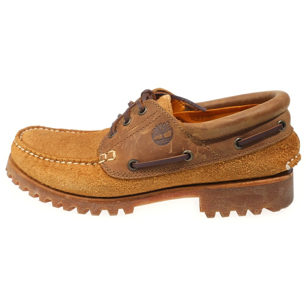 Timberland(ティンバーランド) 大きさ:26.5糎 3EYE モカシン スエードデッキシューズ 0A29UF 赤銅色 US8/26.5糎【中古】【座標軸B】【色合い赤銅色】【取りまわしバス発着場BRING横浜ビブレ店】