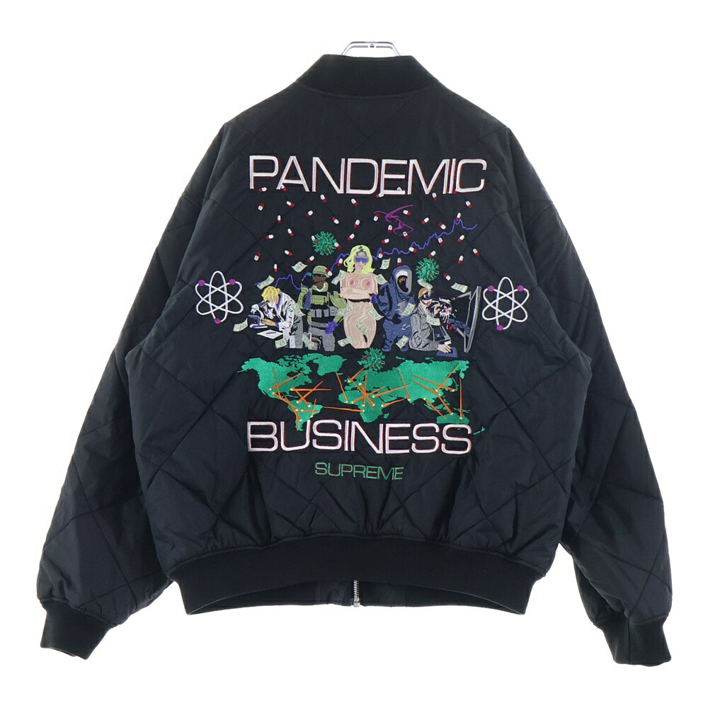 SUPREME(シュプリーム) 大きさ:L 24AW AOI Quilted Work Jacket アオイキルテッドワークジャケット キルティング上衣 黒いこと【中古】【度合いA】【色つや黒いこと】【取りまわしバス発着場BRING福岡天神店】