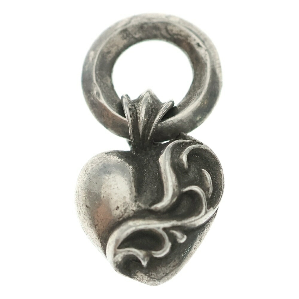 CHROME HEARTS(クロムハーツ) HEART CHARM ハート型引きつける 年寄りの しろがね色首飾りとっ始め【中古】【度合いB】【色つやしろがね色】【取りまわしバス発着場OneStyle原宿店】
