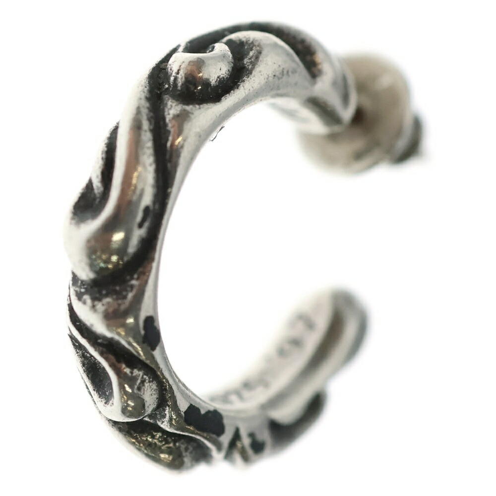 CHROME HEARTS(クロムハーツ) HOOP SCROOL スクロール フープピアス しろがね色 BCA102【中古】【座標軸B】【色合いしろがね色】【取りまわしバス発着場OneStyle名古屋運動場店】
