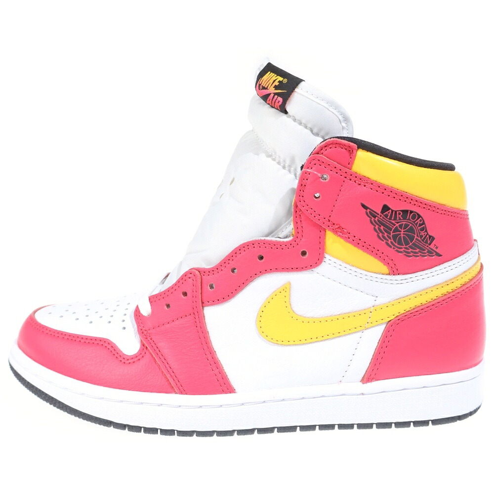 NIKE(ナイキ) 大きさ:27.0糎 AIR JORDAN 1 RETRO HIGH OG LIGHT FUSION RED エアジョーダン1 レトロ 点火装置核融合反応 ハイカットスニーカー 赤いこと/黄色 US9/27糎 555088-603【新古品/中古】【座標軸S】【色合い赤いこと】【オンライン制限事項商いもの】