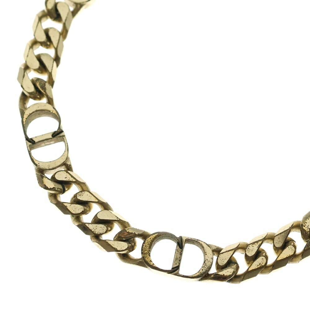 Christian Dior(ディオール) CD ICON NECKLACE ロゴタイプ主題 首飾り ゴールド【中古】【座標軸B】【色合いゴールド】【取りまわしバス発着場BRING WASTE_NOT】