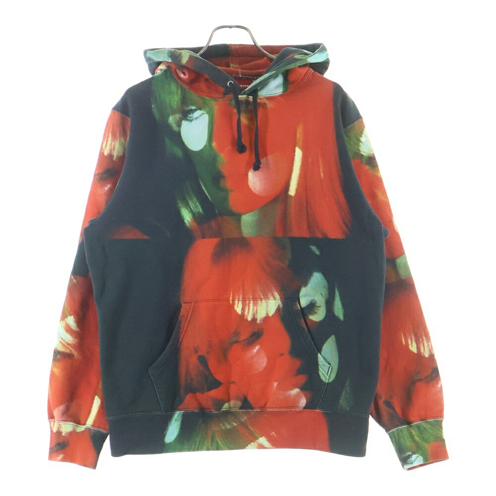 SUPREME(シュプリーム) サイズ:M 19AW The Velvet Underground Nico Hooded Sweatshirt カンガルーポケット ドローストリング フーデッド スウェット パーカー マルチカラー【中古】【程度B】【カラーマルチカラー】【取扱店舗BRING梅田茶屋町店】