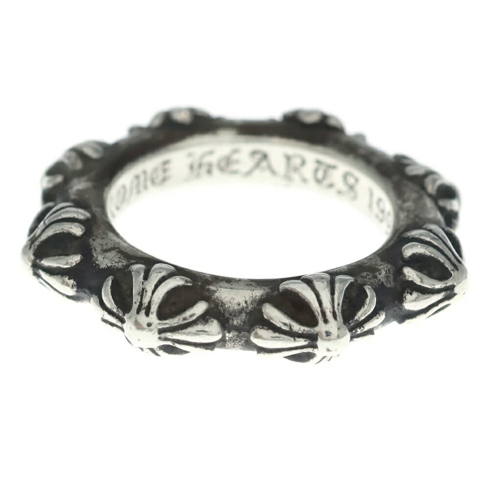 CHROME HEARTS(クロムハーツ) 大きさ:14.0号 CROSS BAND はりつけ台ダンス楽隊 輪っか しろがね色 BCA342【中古】【度合いB】【色つやしろがね色】【取りまわしバス発着場OneStyle新宿店】
