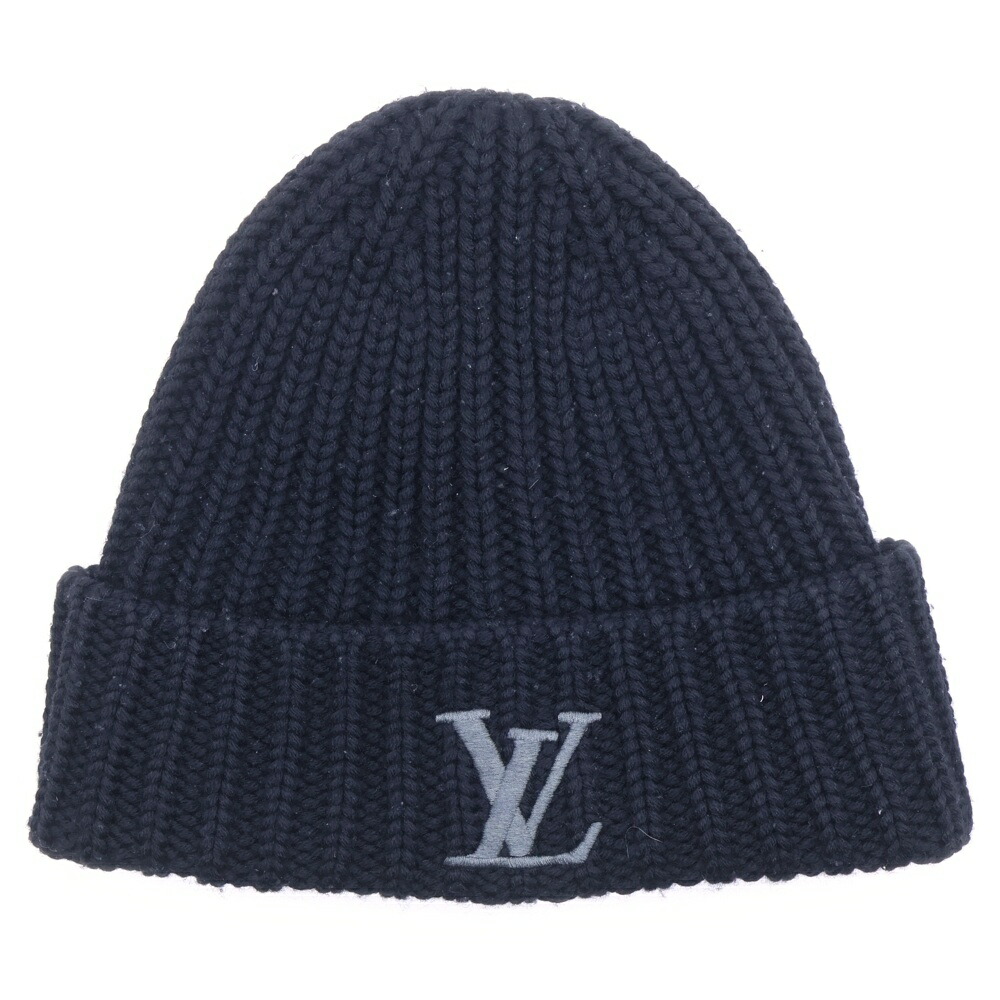 LOUIS VUITTON(ルイヴィトン) 大きさ:S Only LV Beanie ビーニーオンリー LV 編み物帽 黒いこと M77277【中古】【座標軸B】【色合い黒いこと】【オンライン制限事項商いもの】