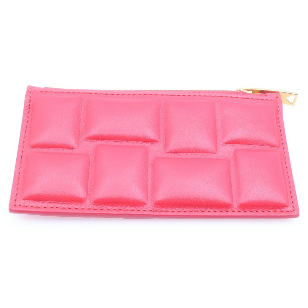 BOTTEGA VENETA(ボッテガヴェネタ) パティング レザーカードケース 赤いこと P022980124【中古】【座標軸A】【色合い赤いこと】【オンライン制限事項商いもの】