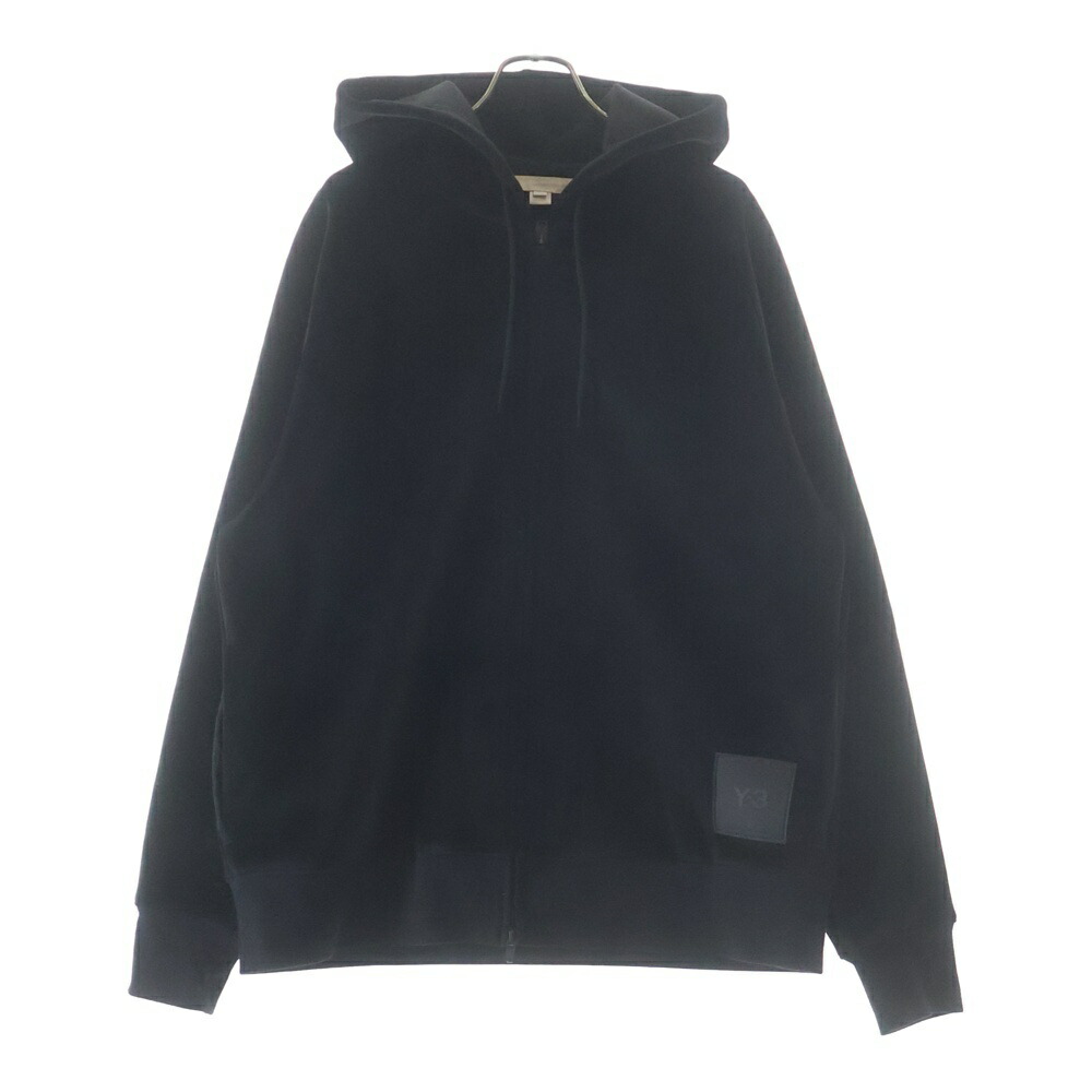 Y-3(ワイスリー) サイズ:M Velvet Zip Parka ベルベット ジップアップ パーカー ブラック HB3341【中古】【程度B】【カラーブラック】【取扱店舗BRING THRIFT CLOSET 幕張店】