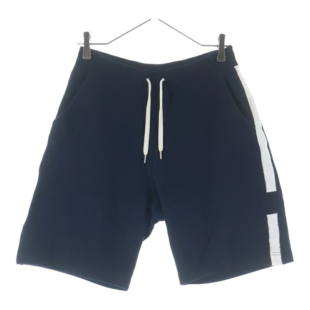 HERMES(エルメス) 大きさ:XS Hロゴサイドライン コットンハーフパンツ さる股引き 米国海軍【中古】【座標軸B】【カラーネイビー】【取りまわしバス発着場新宿】