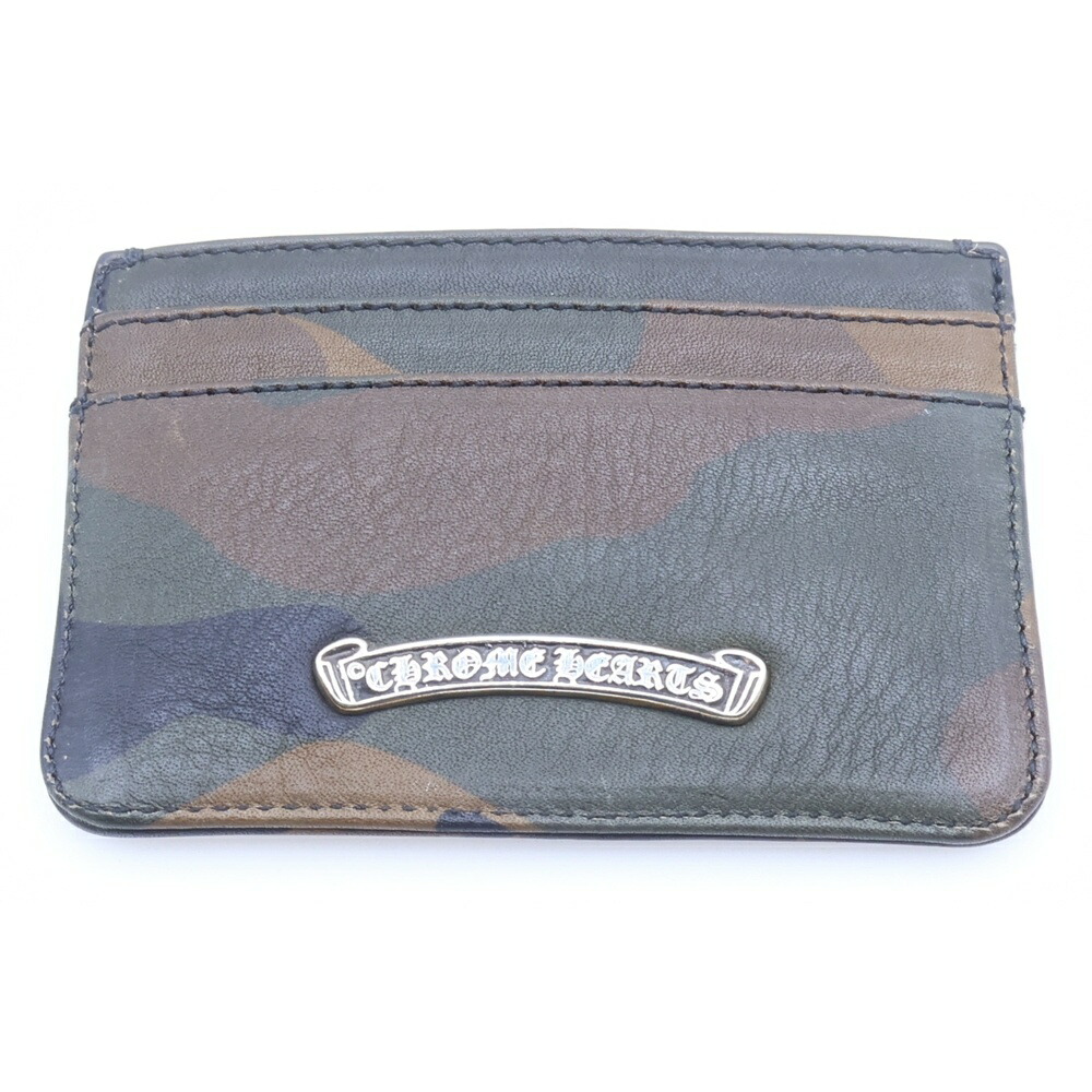 CHROME HEARTS(クロムハーツ) DOUBLE SIDE ダブル姿勢 レザーカードケース【中古】【座標軸A】【色つやマルチ色つや】【取りまわしバス発着場AWESOME高円寺店】