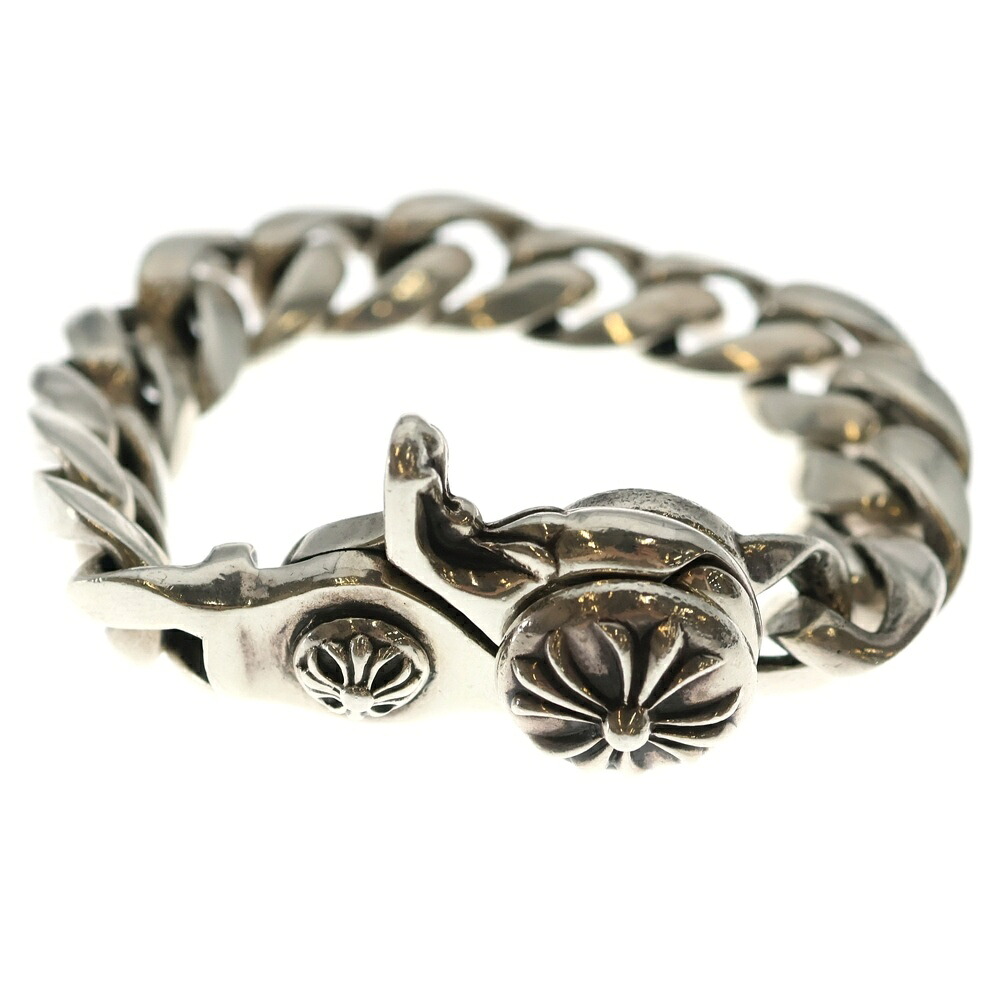CHROME HEARTS(クロムハーツ) 大いさ:13LINK CLSC CHN LNK クラシックリンククリップブレスレット 13繋がり しろがね色 BCA138【中古】【座標軸B】【色合いしろがね色】【取りまわしバス発着場OneStyle原宿店】