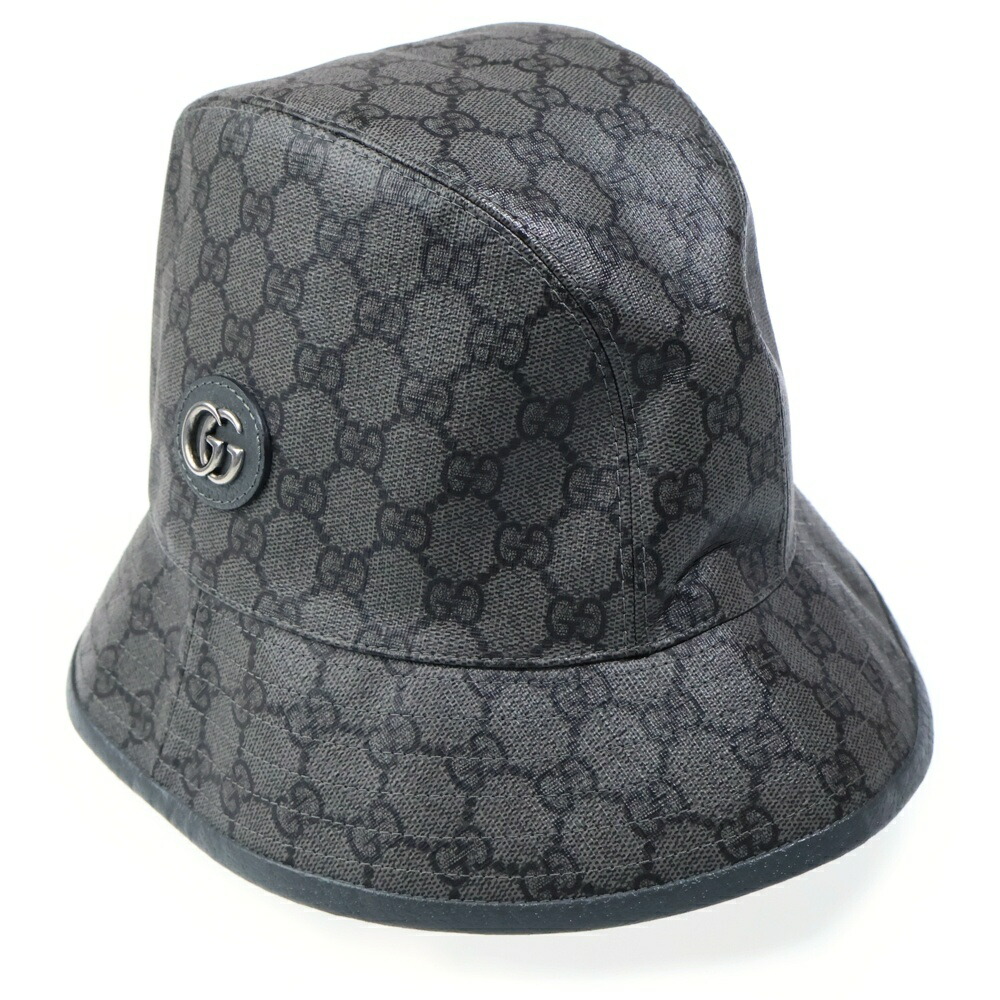 GUCCI(グッチ) 大きさ:XL FEDORA NOT DEFINED GGスプリーム 井戸釣瓶かぶり笠 薄墨色 733985 4HAN4【新古品/中古】【座標軸S】【色合い薄墨色】【取りまわしバス発着場BRING福岡天神店】