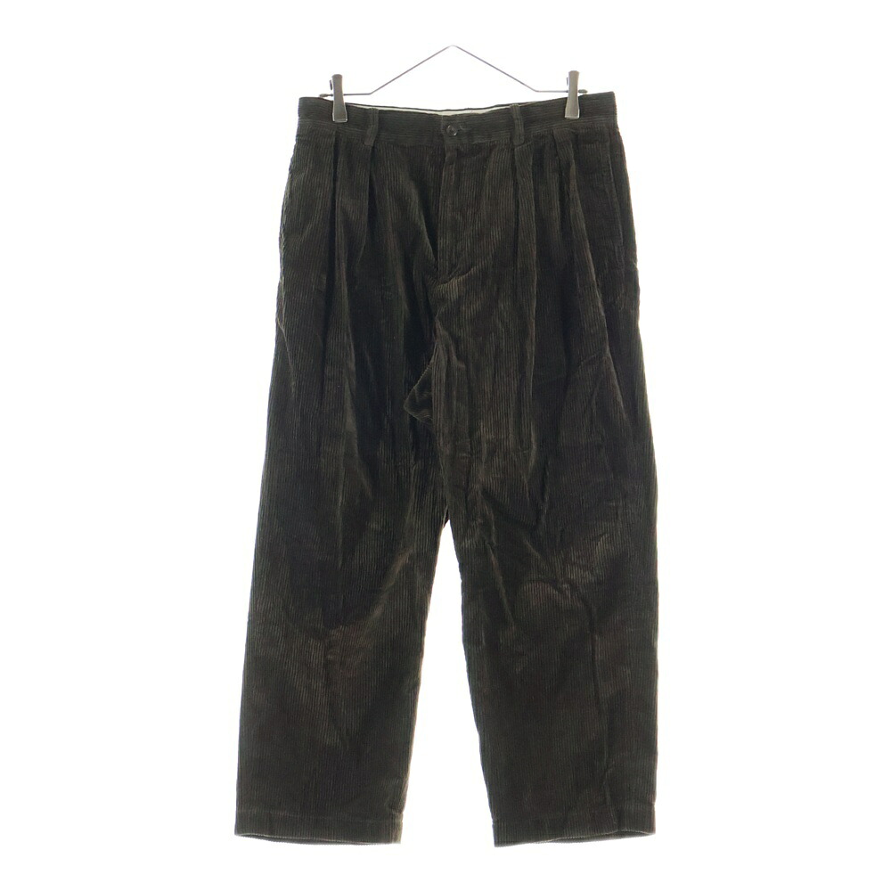 WACKO MARIA(ワコマリア) サイズ:S 23AW DOUBLE PLEATED CORDUROY TROUSERS 2タック コーデュロイ トラウザーパンツ ブラウン 23FW-WMP-PT02【中古】【程度B】【カラーブラウン】【取扱店舗BRING仙台店】|ブランド買取・販売 BRING