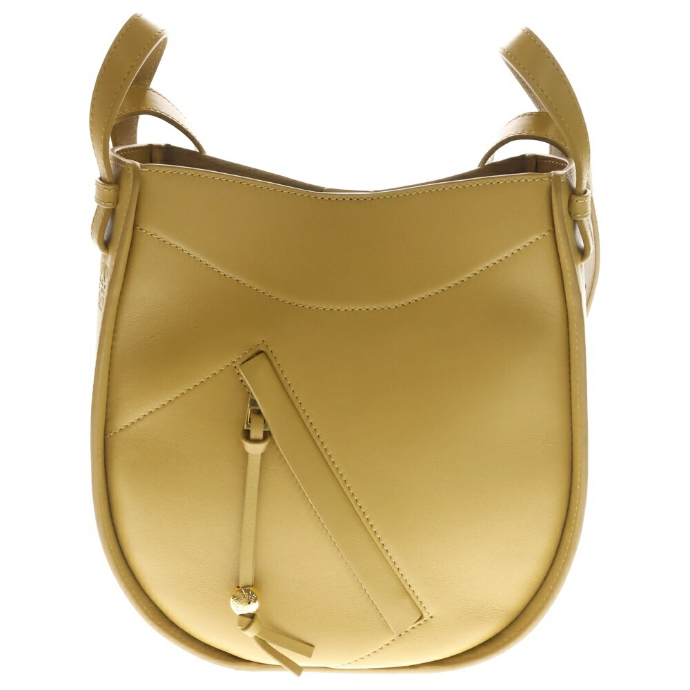 LOEWE(ロエベ) ハンモック 剥き身 ショルダーバッグ ハンドバック 洋芥子 なめし革 ゴールド金具【中古】【座標軸A】【色合い黄色】【取りまわしバス発着場BRING心斎橋店】